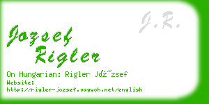 jozsef rigler business card
